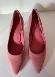 Antonio Melani pink suede leather heels