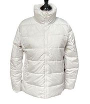 Old Navy Puffer Jacket Winters Day White Size Medium