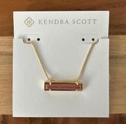 Kendra Scott NWT  Leanor Necklace in Sand Drusy Gold Plated