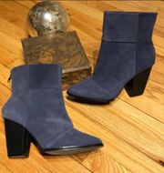 Ankle Booties Patchwork Chunky Block Stack Pointed Boho Western Fall Winter Moto  Anthropologie