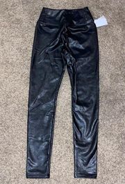 Faux leather leggings