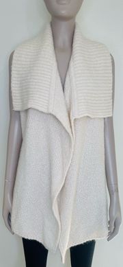 Ivory Knit Sleeveless Vest