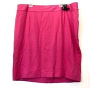 NEW NWT LANE BRYANT Plus Size Solid Bright Pink Ponte Knit Straight Pencil Skirt