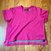 Sam Edelman hot pink short sleeve sweatshirt size XS