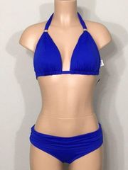 New. Lauren Ralph Lauren blue bikini. 8-bottom/10-top.