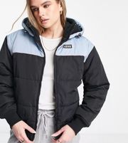 Hard Rain MTE Puffer Jacket Black And Blue