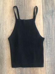 Brandy Melville Cropped Black Tank Top