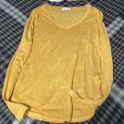 long sleeve mustard shirt