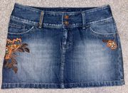 Outfitters Vintage Denim Mini Skirt