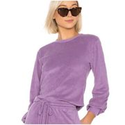 NWT LPA Revolve French Terry Viola Sweatshirt Size Medium