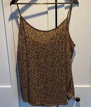 West Kei Brown and Black Leopard Print Cami Size 2X