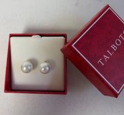 Faux Pearl Stud Earrings NWT