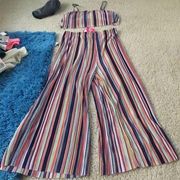 Pant and top two piece set striped never worn