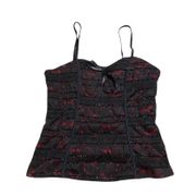 NWT Gothic Floral Laced Tank Top