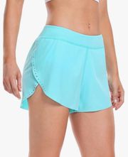 HeyNuts My Pace Running Shorts for Women, Mid Waisted Reflective Athletic Shorts Lined Workout Shorts 3"