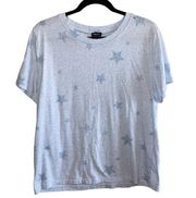 🎓 Splendid Blue Tee Shirt with Blue Stars