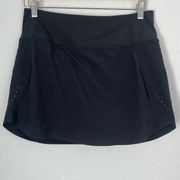 run with it 14’ inch black exercise skort size S