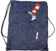 Universal Studios Islands of Adventure Dr Seuss Cat in the Hat Drawstring Bag