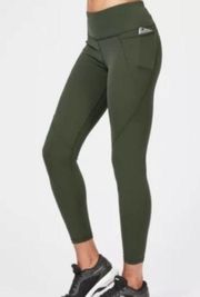 Sweaty Betty The Power Side Pocket Legging Size Small Oliver Green