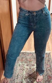 Jeans Split Bottom High Waisted