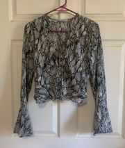 Snakeskin Blouse