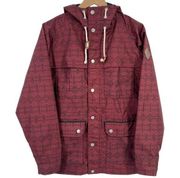 Burton Da Nang DryRide Maroon Black Jacket Womens Size Small