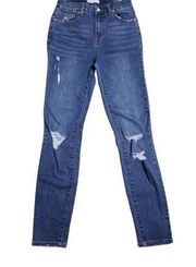 Harper Heritage Jeans High Rise Skinny Distressed Stretch Denim Women's Size 25