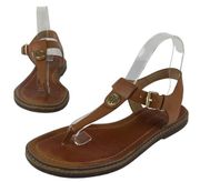 Tommy Hilfiger Burke Tan Flat Sandal Women's Size 8.5 M