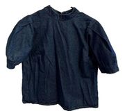 Who what wear Puff Sleeve Denim Shirt