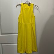 Rachel Roy Collection Yellow Crew Neck Dress Size Medium $129