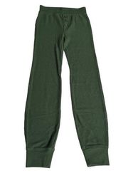 Madewell Brushed Waffle Knit Pajama Pants Forest Green Size XXSmall