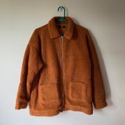 brown teddy coat jacket