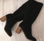 Black Knee High Boots, Size 11