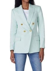 A.L.C. Mint Green Cotton Segwick Blazer Jacket Size 10 US $695