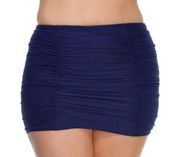 Women's Raisins Curve D840069 Plus Size Costa Skirt Swim Bottom (Navy 16W) nwt