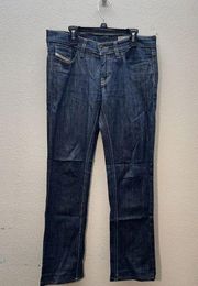 Diesel- Liv Straight Leg Low Rise Dark Wash Jeans- Sz. 27 X 28