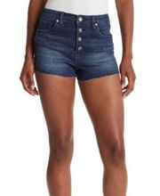 BLANKNYC Womens 27 High Waisted Button Fly Cutoff Denim Shorts NEW