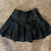 Leather Black Skirt