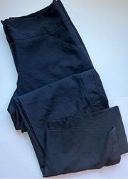 Giorgio Armani • Solid Black Wide Leg Trouser Pants