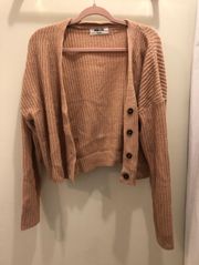 Pink Bohme Cropped Cardigan