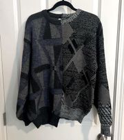 UO Urban Renewal Patterned Two Piece Sweater Size M