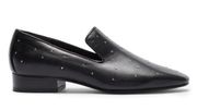 Rag & Bone Tate Leather Studded Loafers 7 Black