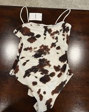 Cow Print Bodysuit