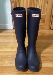 Hunter Navy  Rain Boots