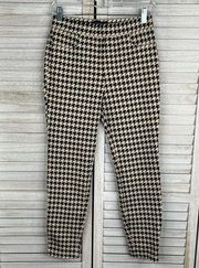 SANCTUARY Runway Houndstooth Leggings Tan/Black-Small