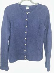 J. Crew Navy Blue Cardigan Sweater Size M