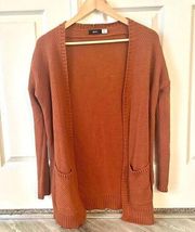 BDG burnt orange cardigan sweater