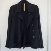 Bailey 44 black knit peacoat Coat Small