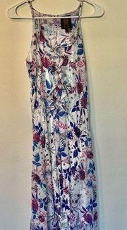 Disney Alice through the looking glass floral high low maxi dress size small