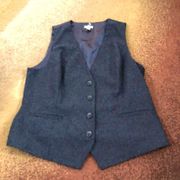 Gray sleeveless vest never worn button down 